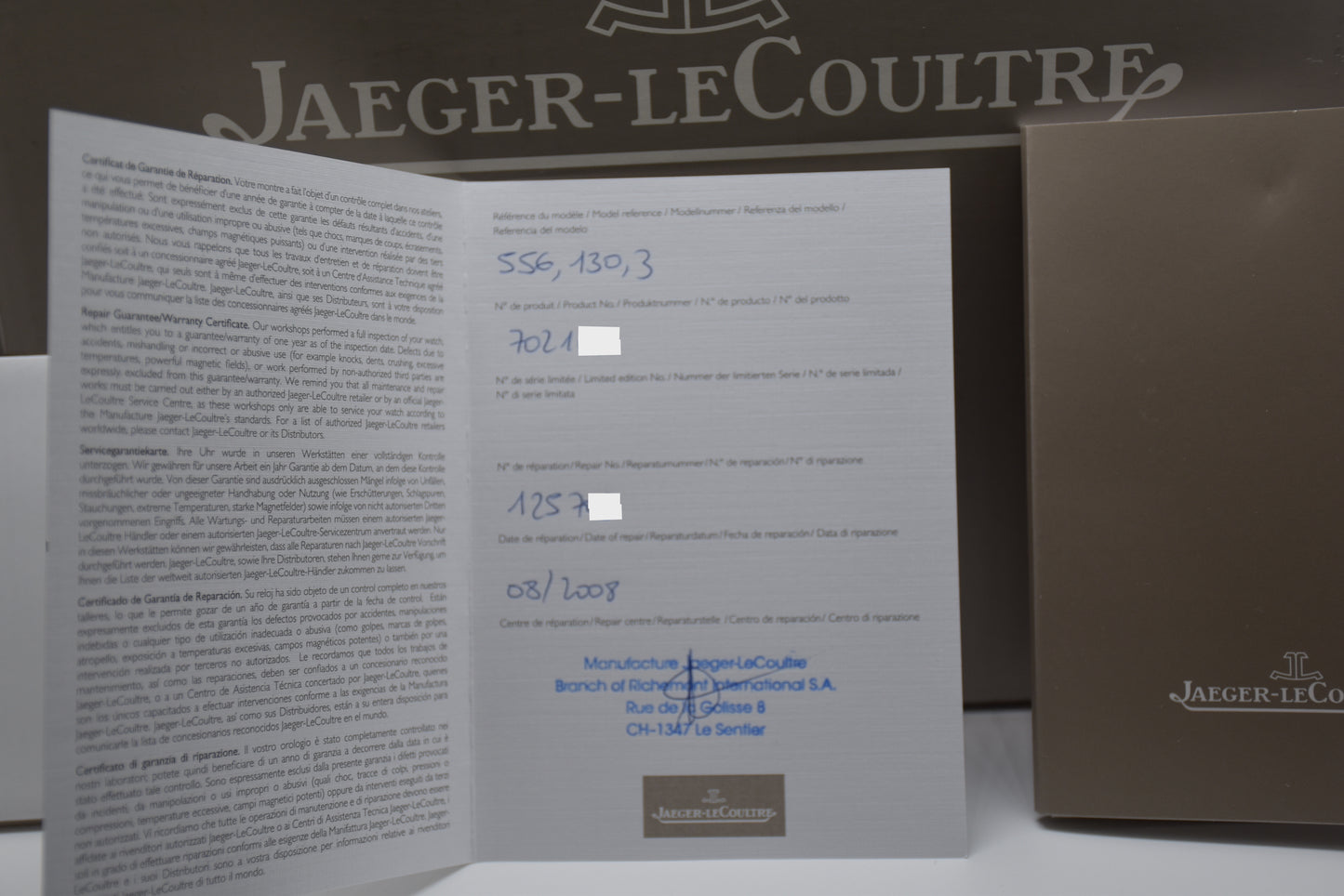 Jaeger-LeCoultre Atmos du Millénaire Atlantis