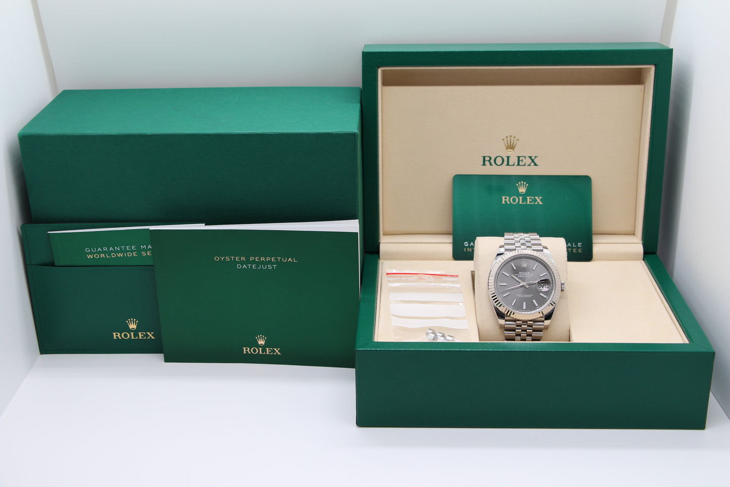 Rolex Datejust 41 Grau Jubilee
