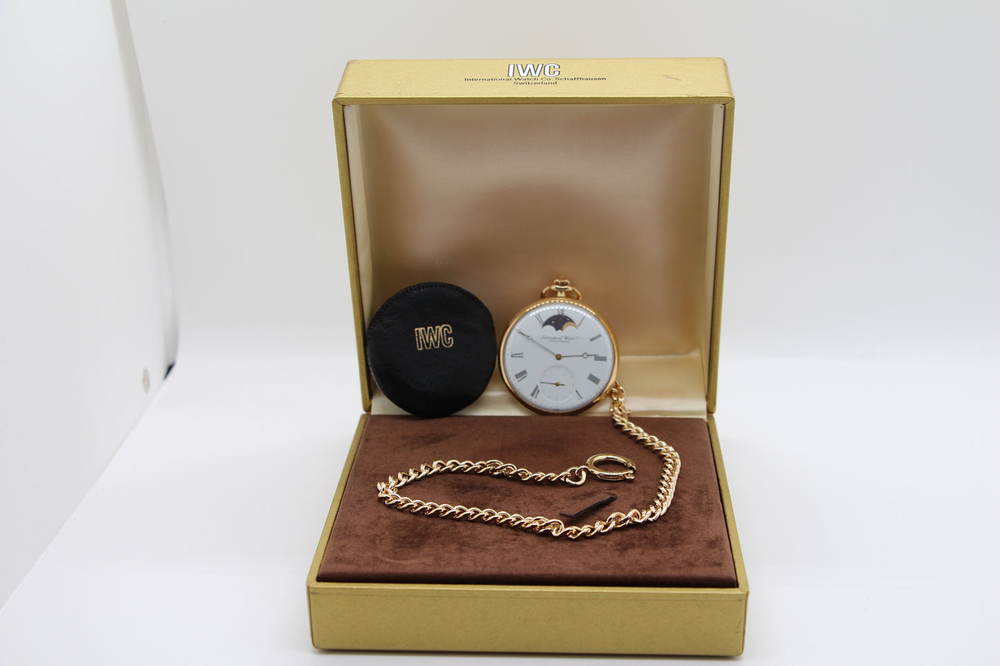 IWC Taschenuhr Mondphase 18K Gold