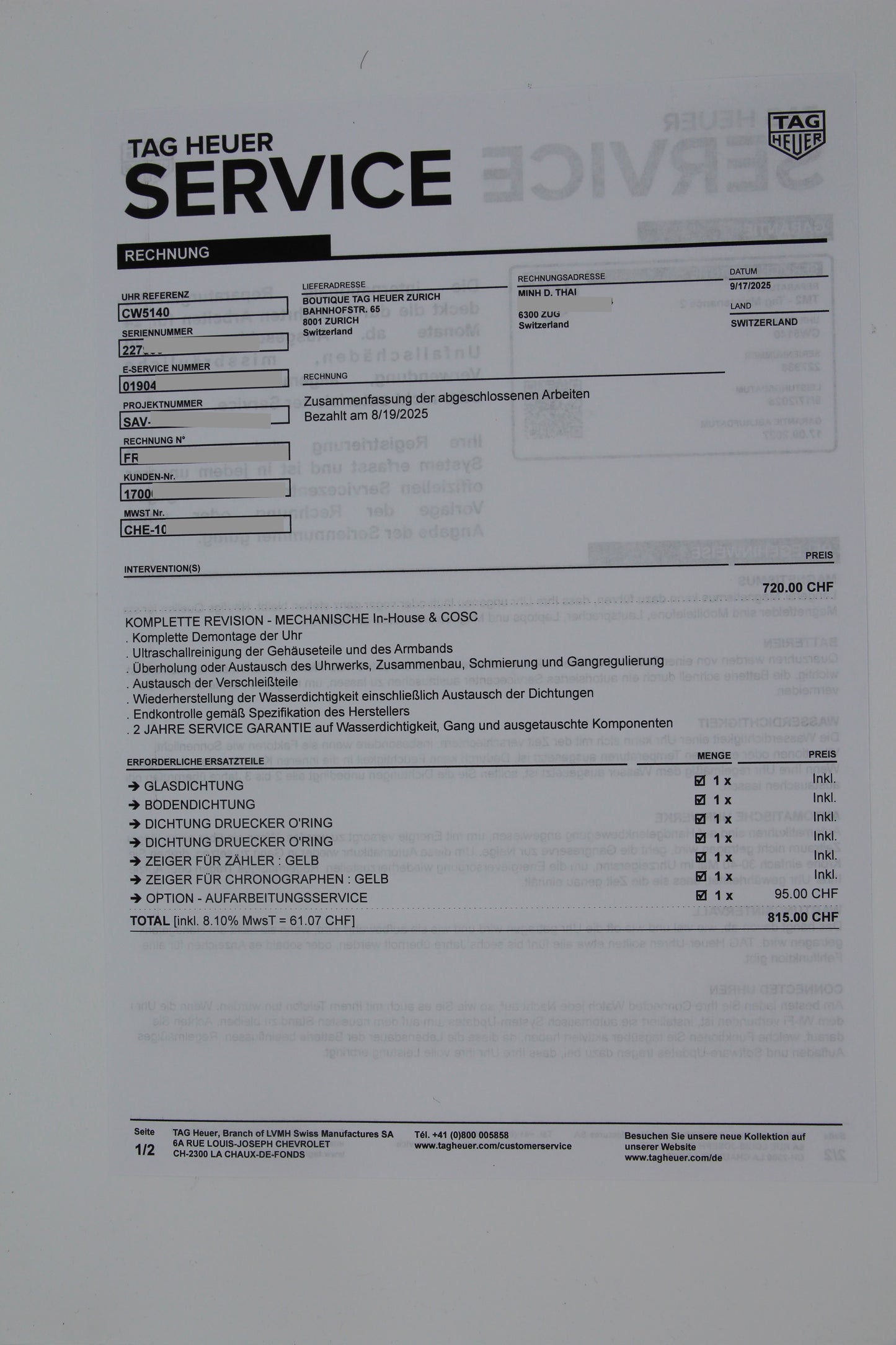 TAG Heuer Monaco 18K Gold