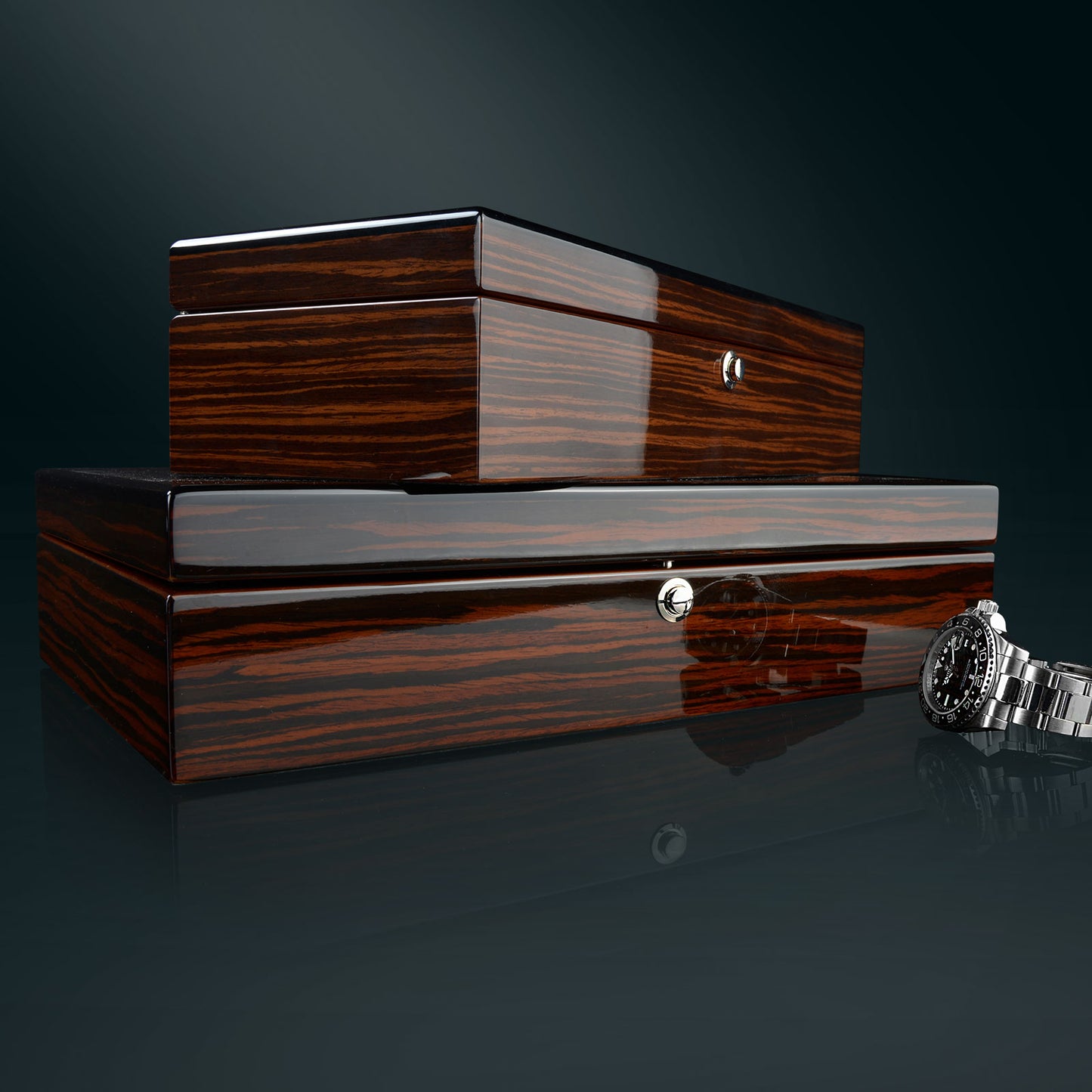 Beco Uhrenbox Crystal 5 - Braun