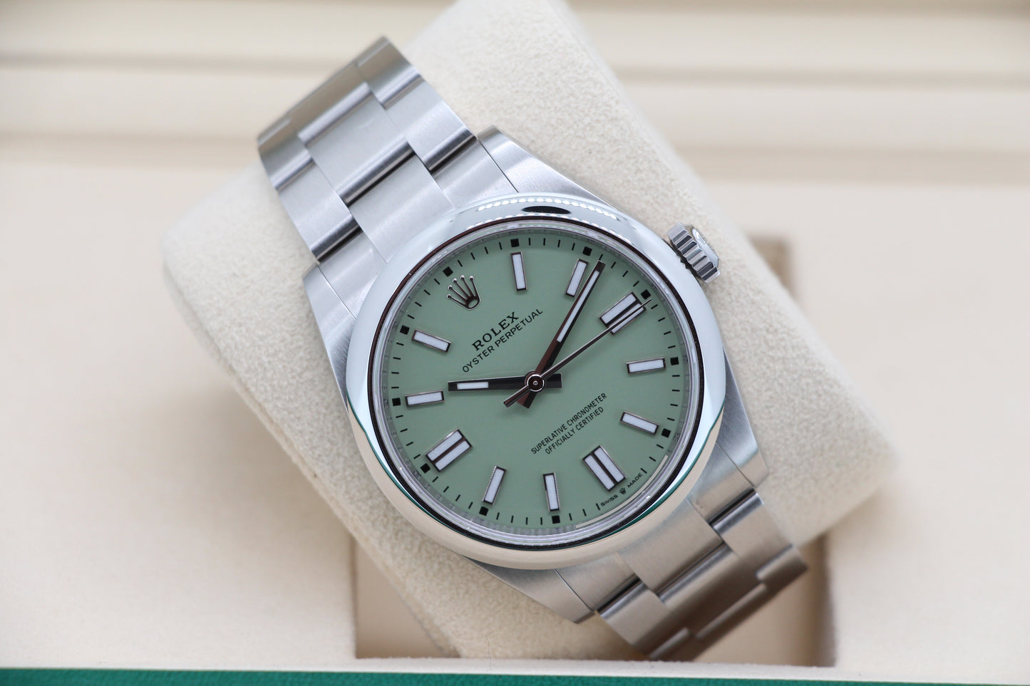 Rolex Oyster Perpetual 41 Pistachio Green