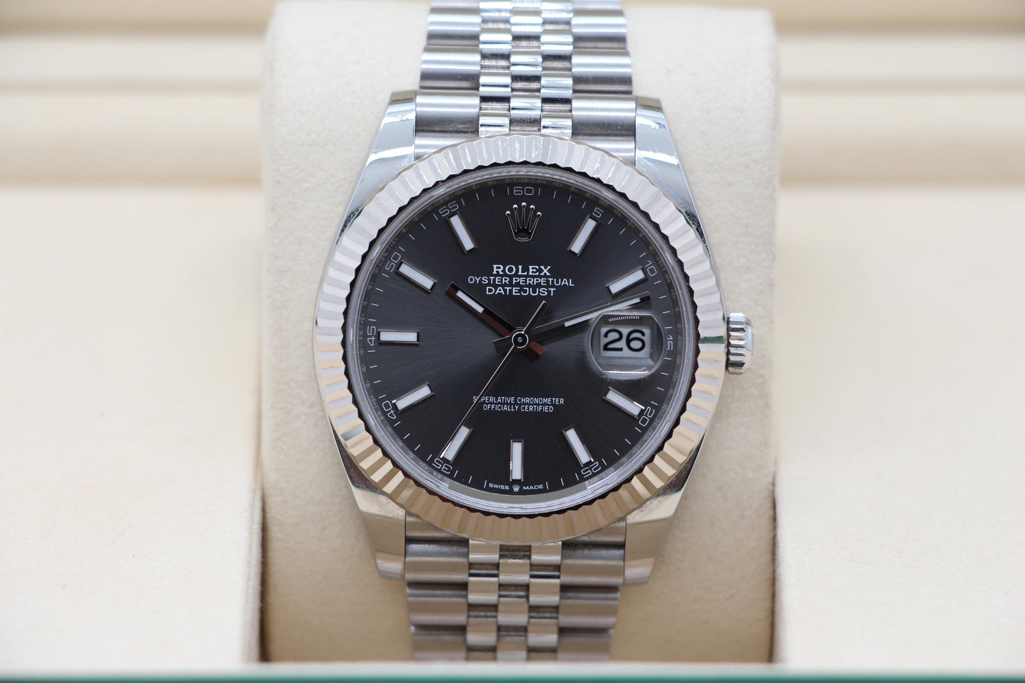 Rolex Datejust 41 Grau Jubilee