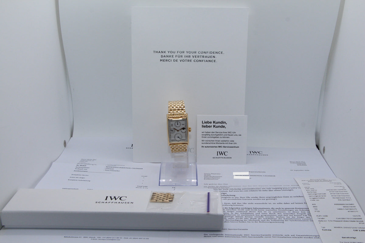 IWC Novecento Perpetual Calendar Gelbgold