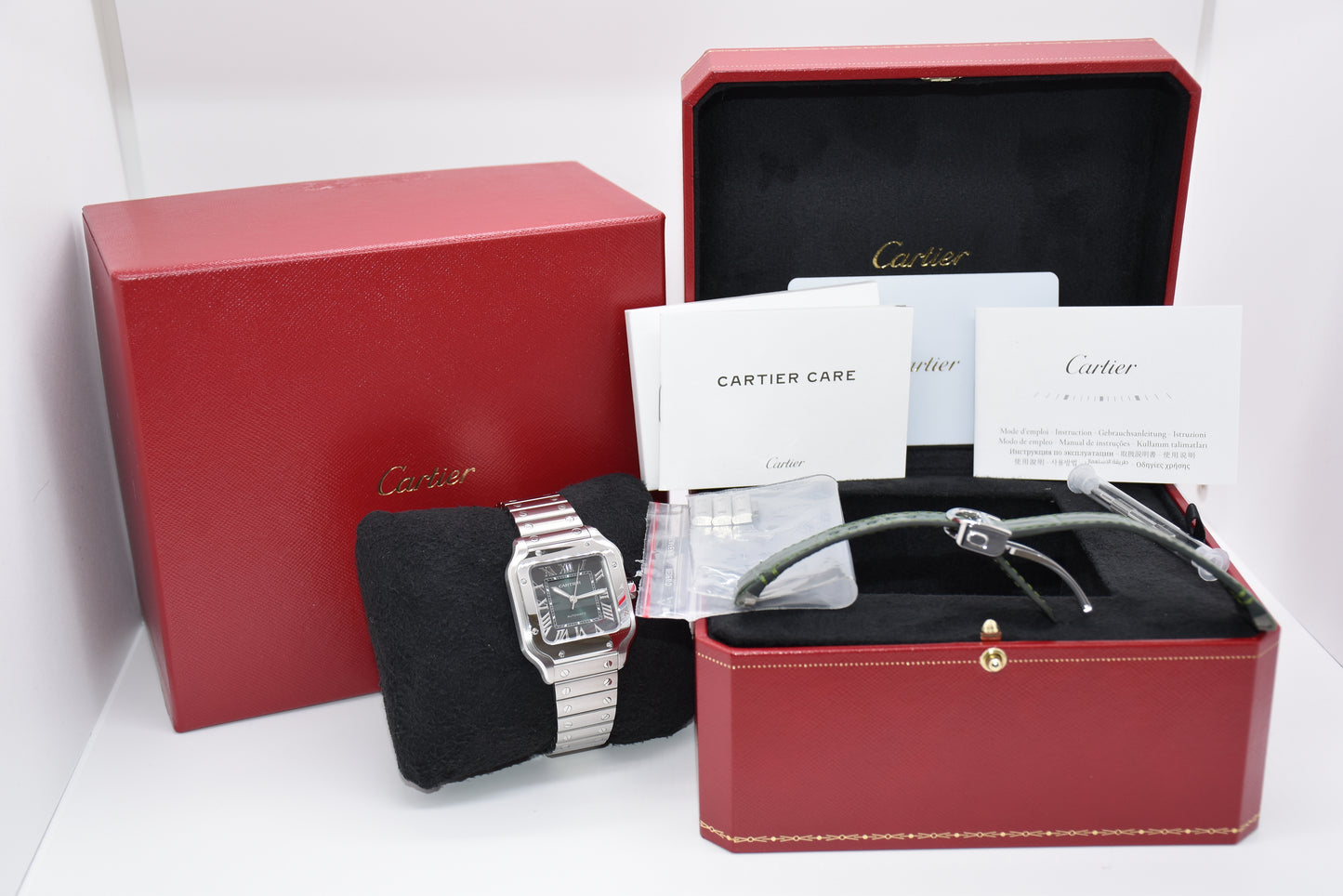 Cartier Santos Midsize Green
