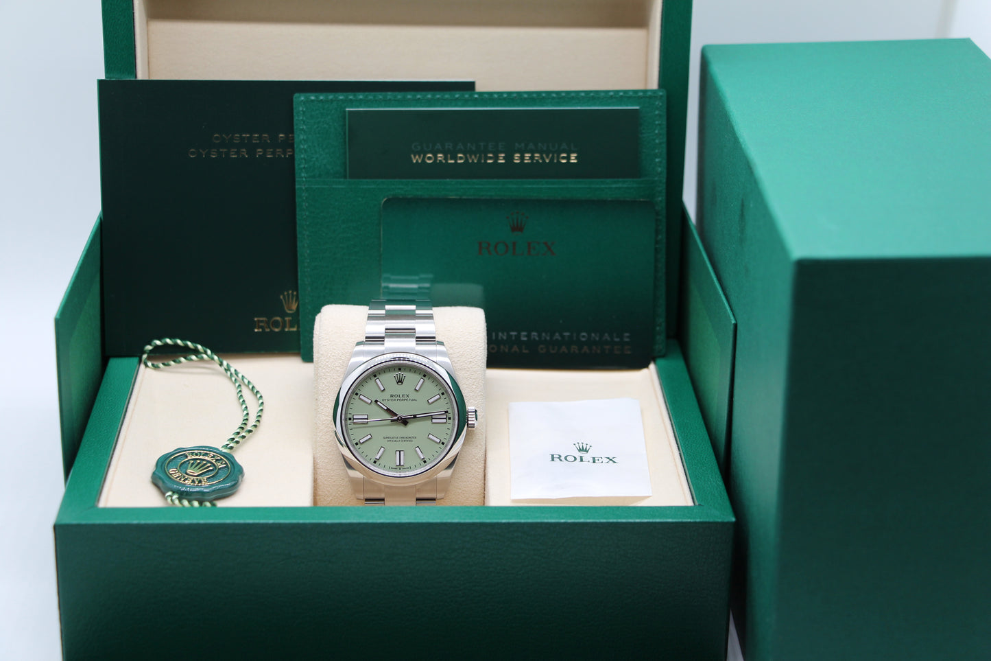 Rolex Oyster Perpetual 41 Pistachio Green