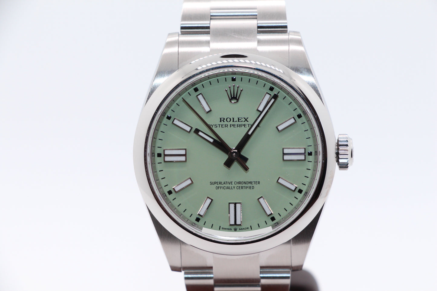 Rolex Oyster Perpetual 41 Pistachio Green NEW