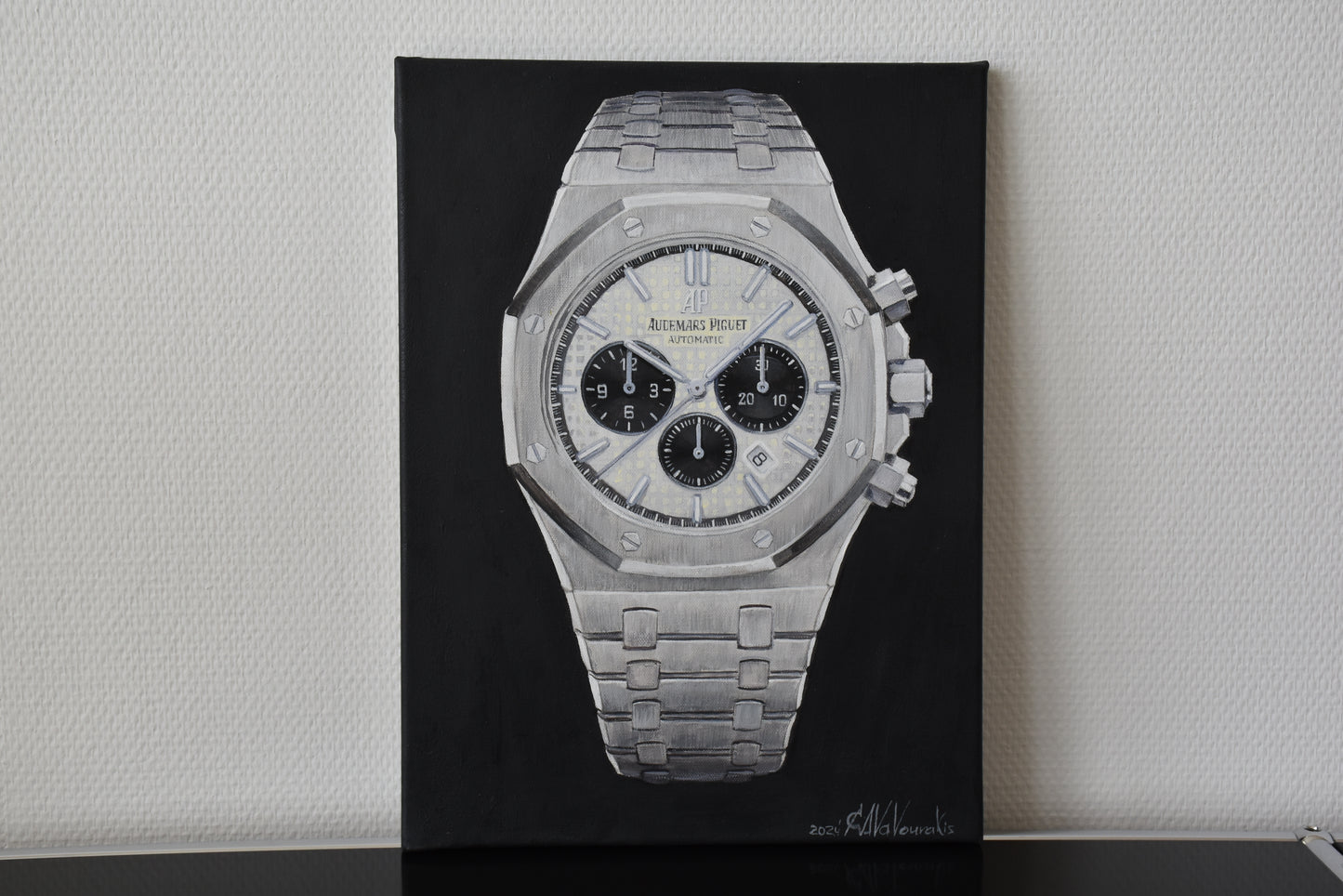 Acrylic painting - Audemars Piguet Royal Oak