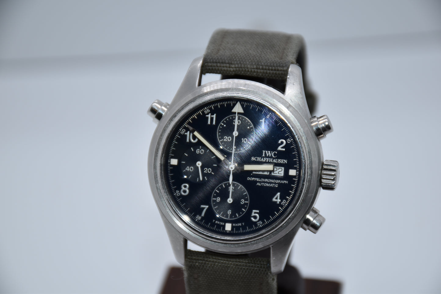 IWC Fliegeruhr Doppelchrono Platin 3713