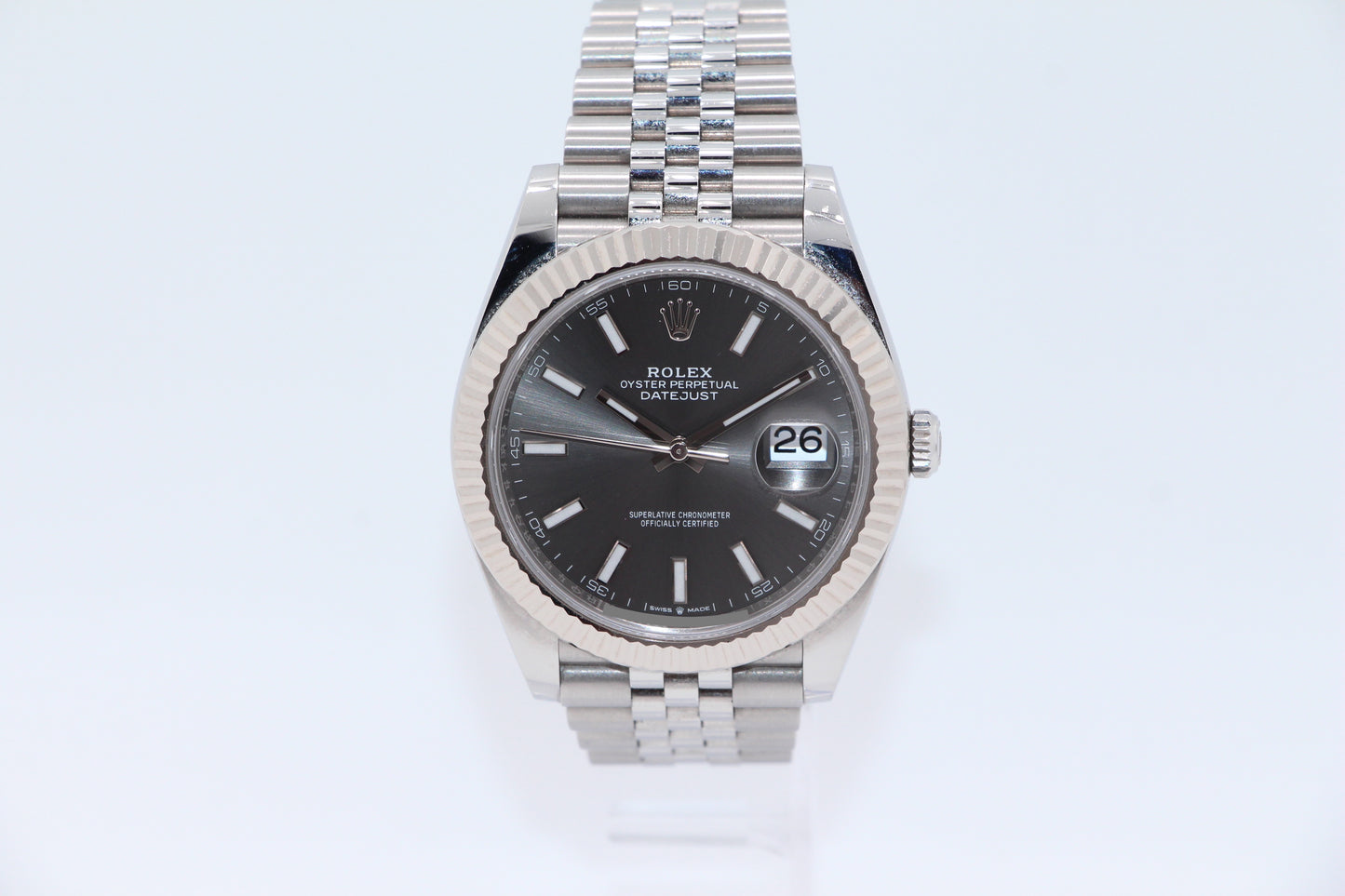 Rolex Datejust 41 Grau Jubilee