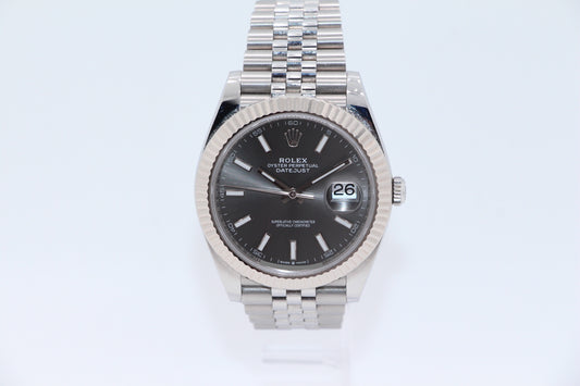 Rolex Datejust 41 Grau Jubilee