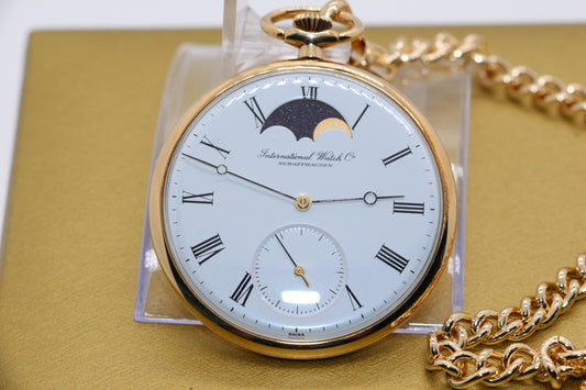 IWC Taschenuhr Mondphase 18K Gold