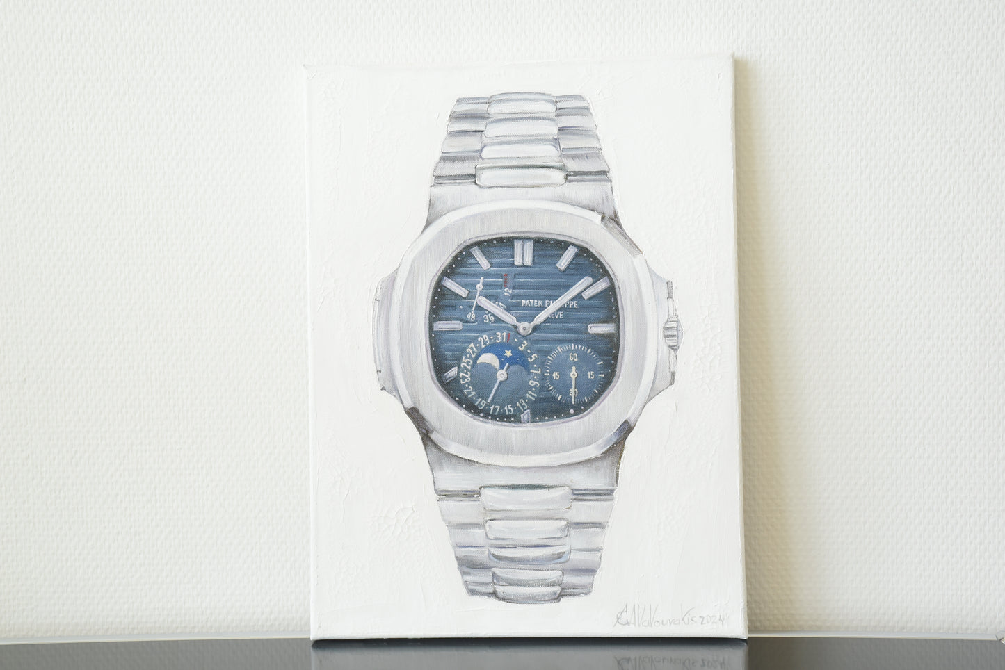 Oil painting on canvas - Patek Philippe Nautilus