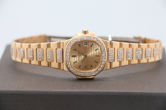Patek Philippe Lady Nautilus 18K Gold Diamonds