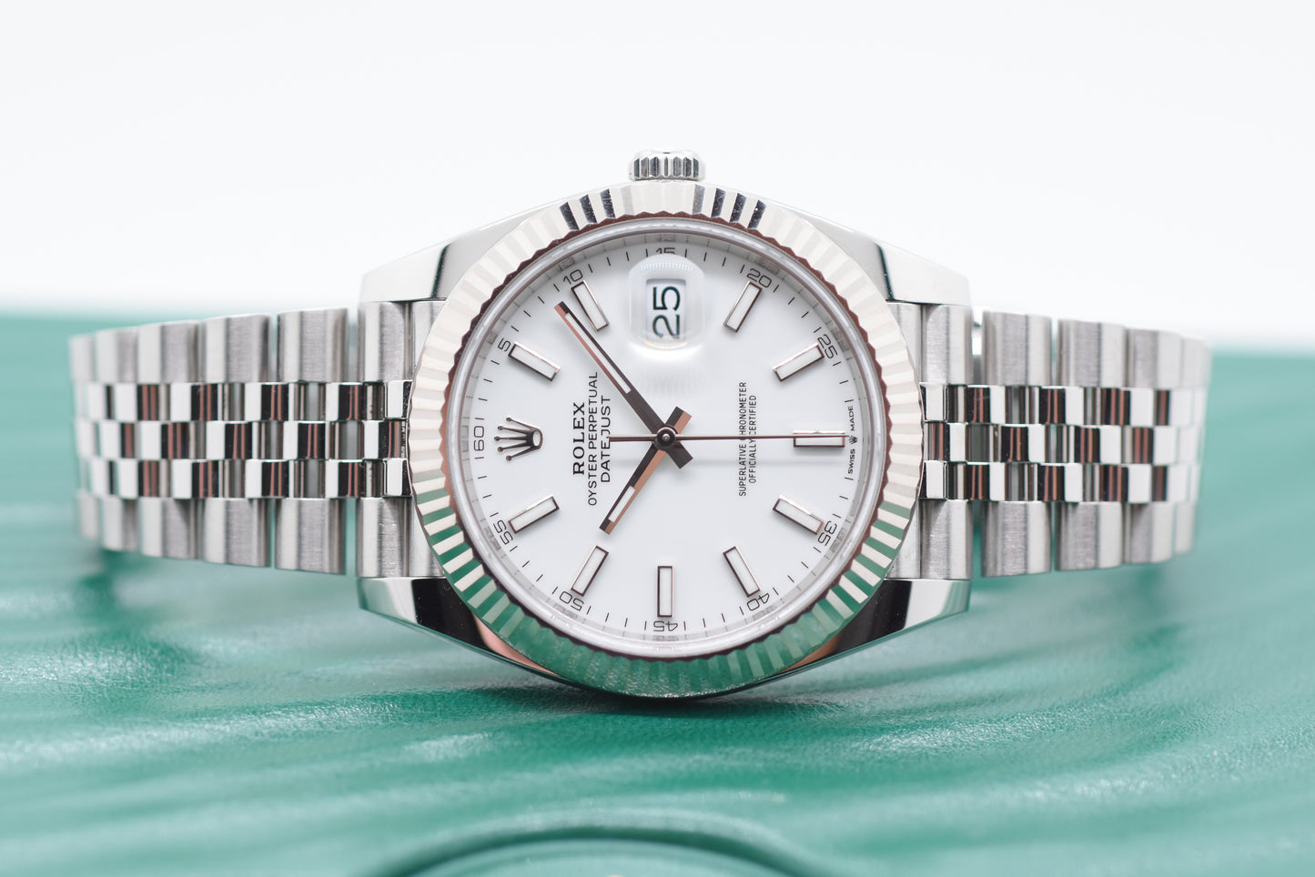 Rolex Datejust 41 Weiss Jubilee