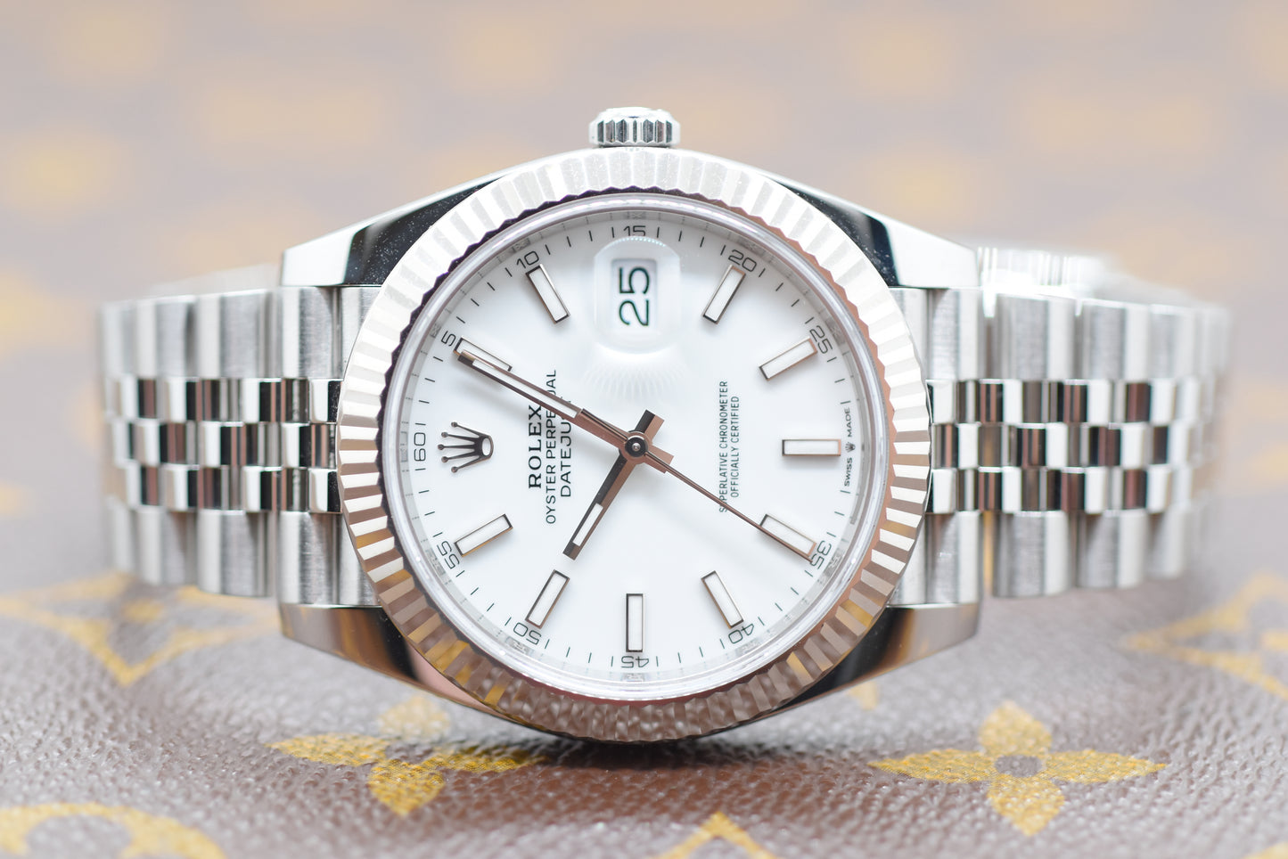 Rolex Datejust 41 Weiss Jubilee