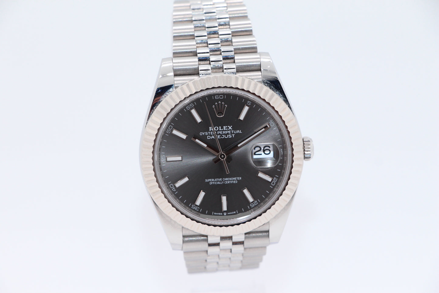 Rolex Datejust 41 Grau Jubilee