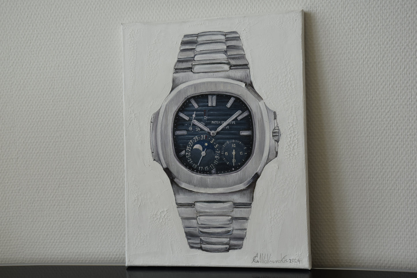 Oil painting on canvas - Patek Philippe Nautilus