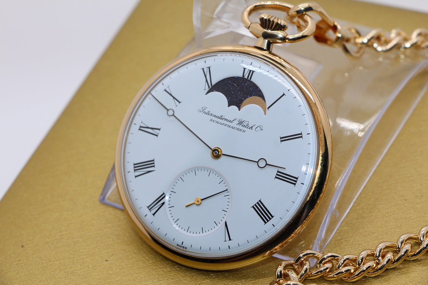 IWC Taschenuhr Mondphase 18K Gold
