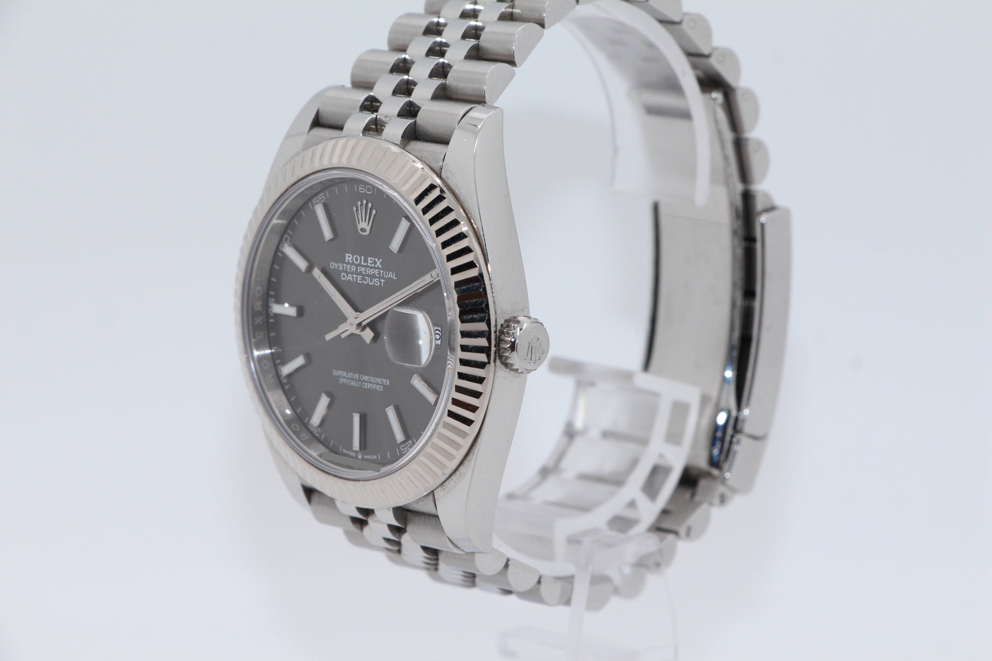 Rolex Datejust 41 Grau Jubilee