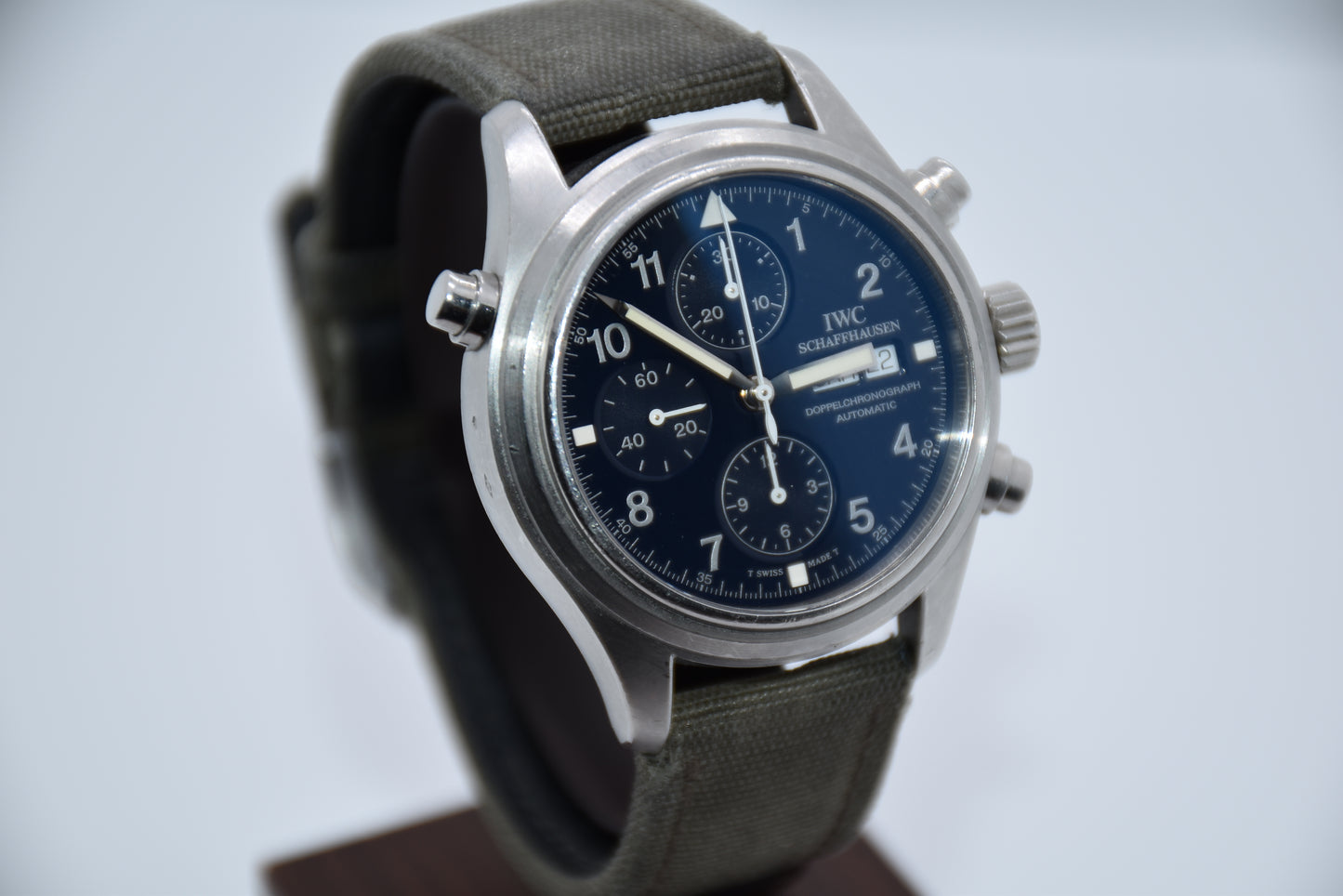 IWC Fliegeruhr Doppelchrono Platin 3713