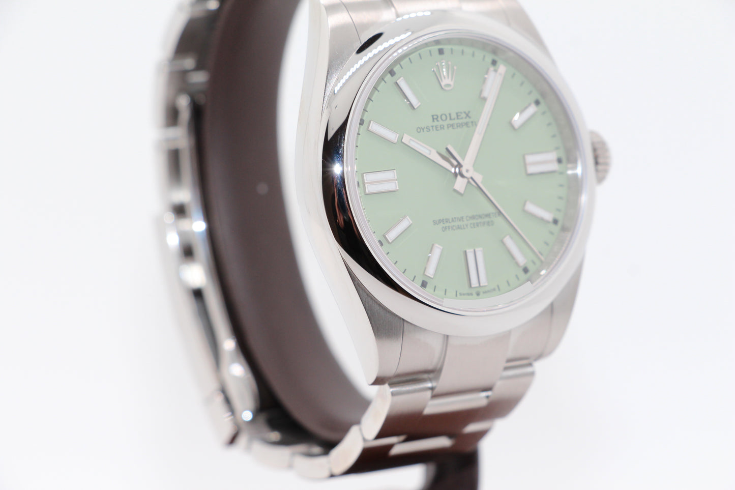 Rolex Oyster Perpetual 41 Pistachio Green NEW