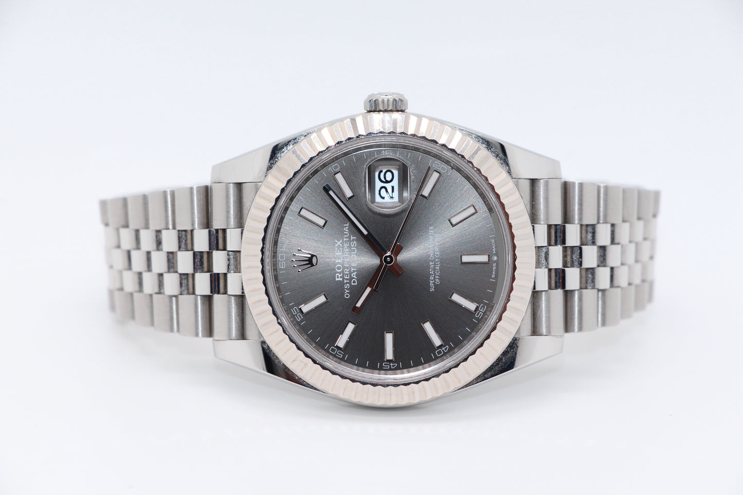 Rolex Datejust 41 Grau Jubilee