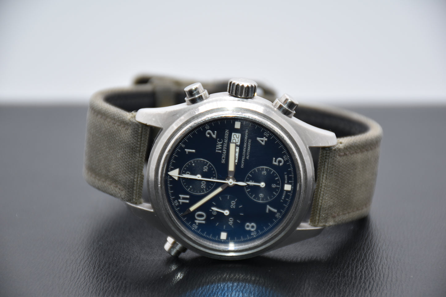 IWC Fliegeruhr Doppelchrono Platin 3713